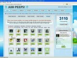Add Peeps - The latest and greatest way to get free facebook likes, twitter followers, website hits, and more free!