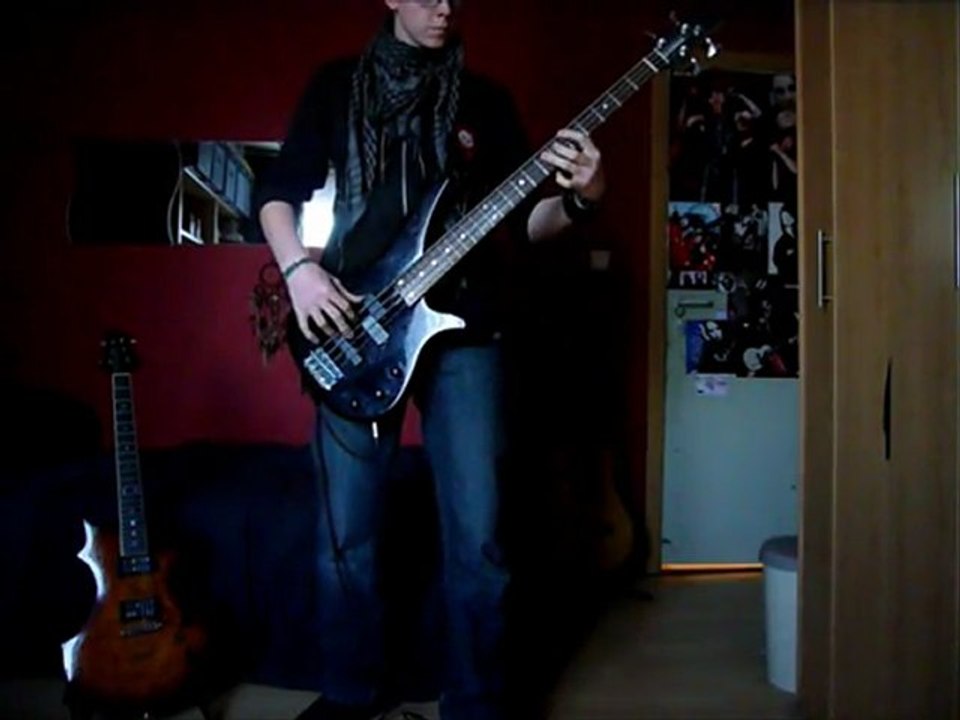 tokio hotel sonnesystem bass cover video