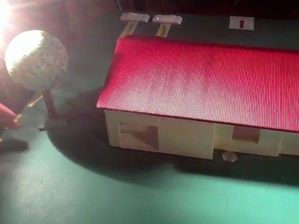 Maquette de l'ensoleillement d'une maison