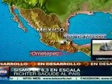 Sismo de 6,3 grados Richter sacudió a México