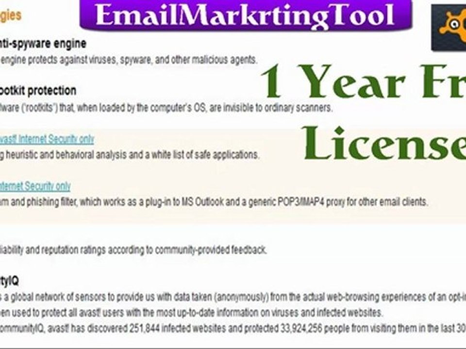 Download Avast Internet Security(One Year Free License Key) +Avast Pro Antivirus Activation Serial Code