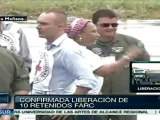 Confirmada la liberación de los 10 retenidos por las FARC