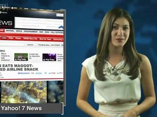 Woman Finds Maggots in Airline Snack