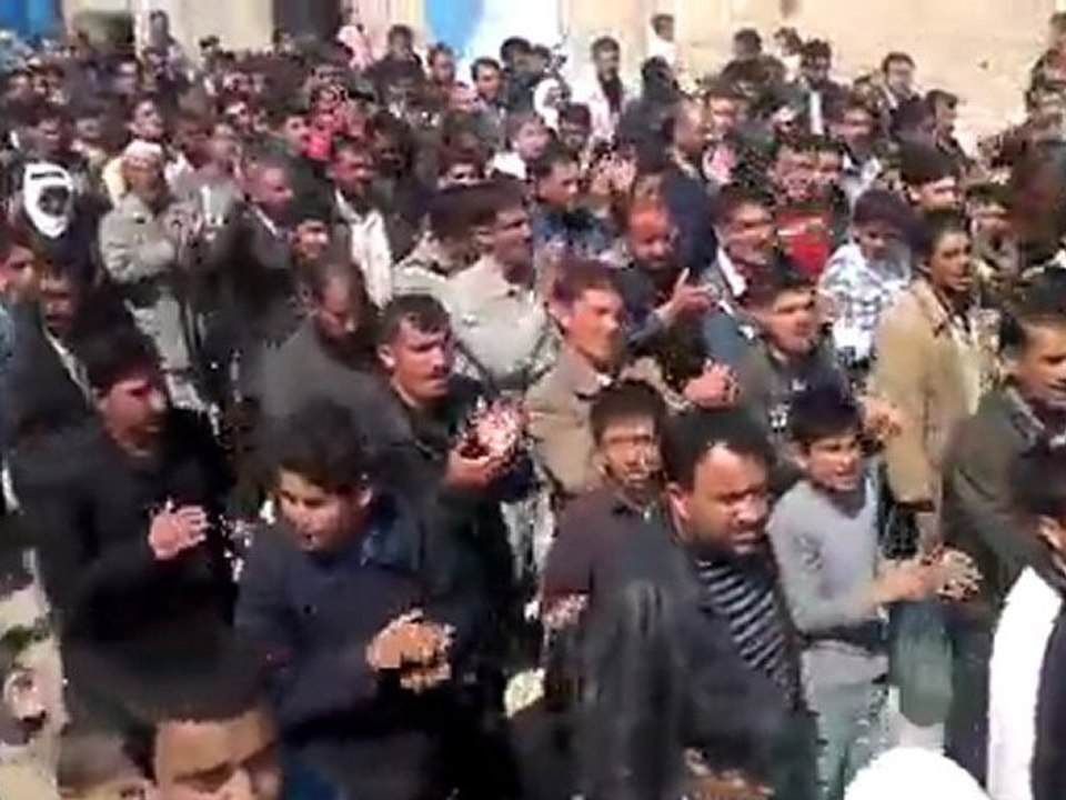 فري برس إدلب بلدة  التح مظاهرة نصرة للقر ى المنكوبة 2 4 2012