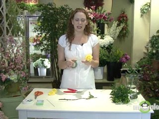 Wire and Tape a Rose for a Boutonniere