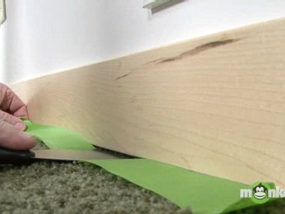 Taping Trim For Clean Lines