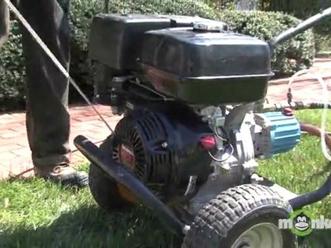 Pressure Washing - Starting the Pressure Washer
