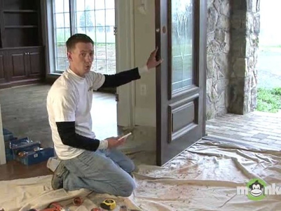 Deadbolt Lock Installation - Drilling and Chiselling the Door