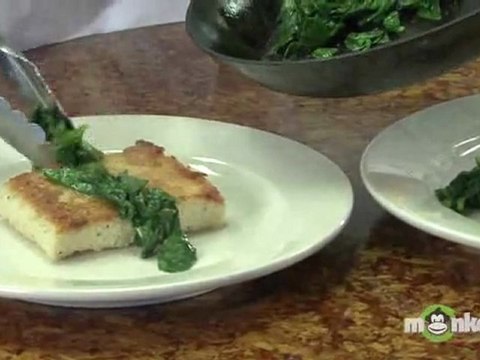 Shrimp and Grits - Sautéing the Baby Spinach