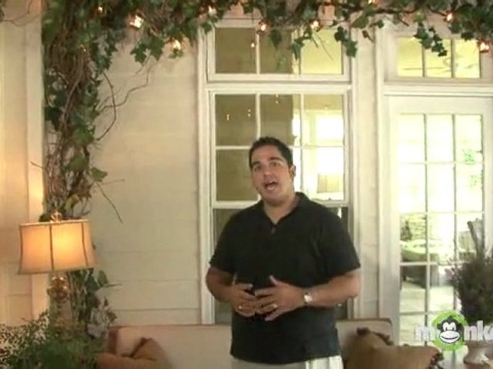 Adding Finishing Touches to the Grapevine Garland