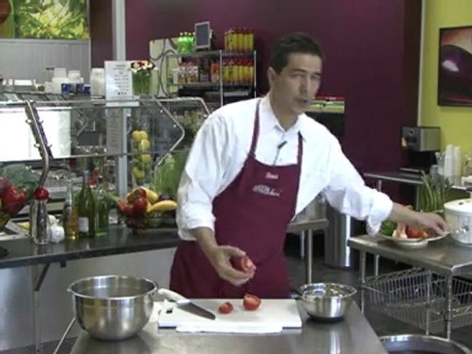 Vegetable Preparation - Seed a Tomato