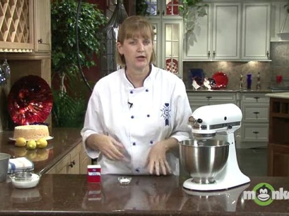 Lemon Angel Food Cake - Beating the Egg Whites