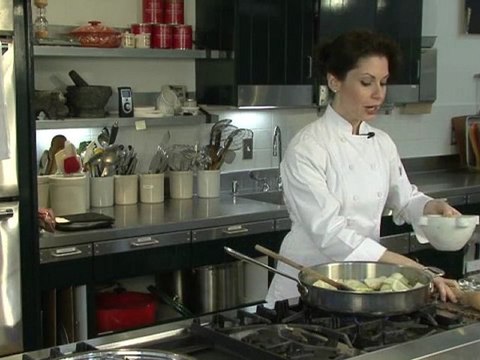 Making Braised Fennel in Orange Sauce