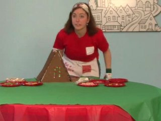 Decorating a Gingerbread House