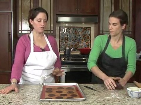 Holiday Recipes - Completing Chocolate Peppermint Cookies