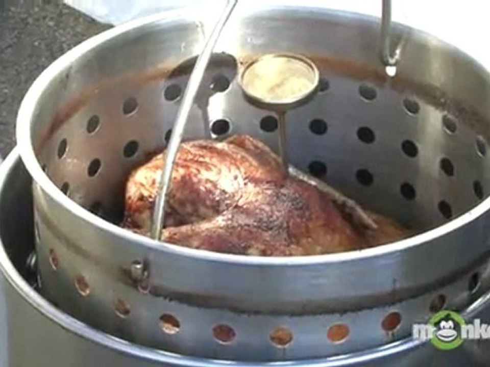 Removing Turkey from a Deep Fryer