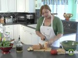 Italian Recipes - Cutting and Preparing the Bread for Papa al Pomodoro