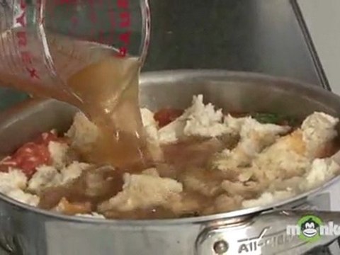 Italian Recipes - Adding the Final Ingredients to Papa al Pomodoro