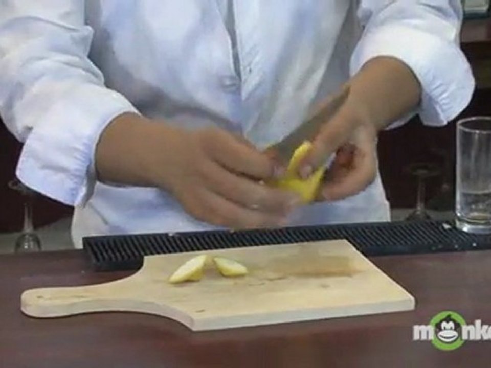 Bar Basics - How to Cut a Lemon Wheel