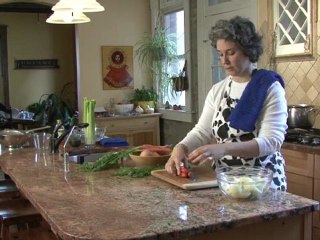 Beef Stock - How to Coarsely Chop a Carrot