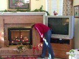 Christmas - Decorating a Fireplace