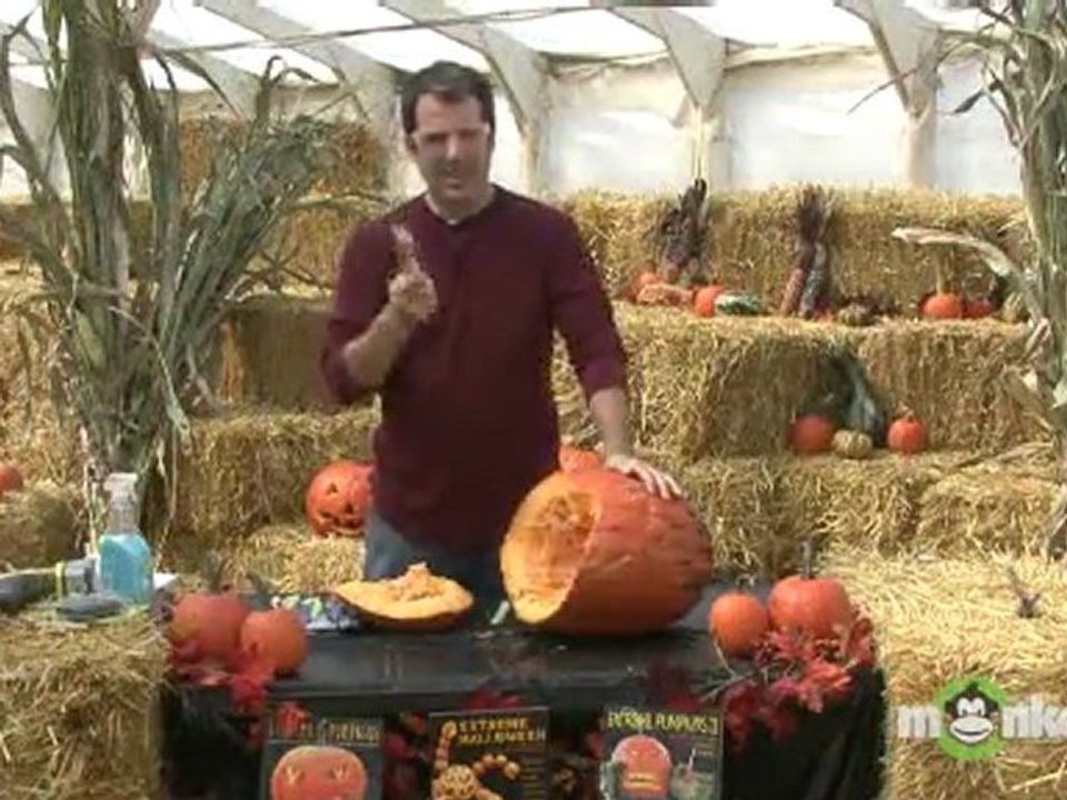 Cutting and Cleaning the Radioactive Pumpkin