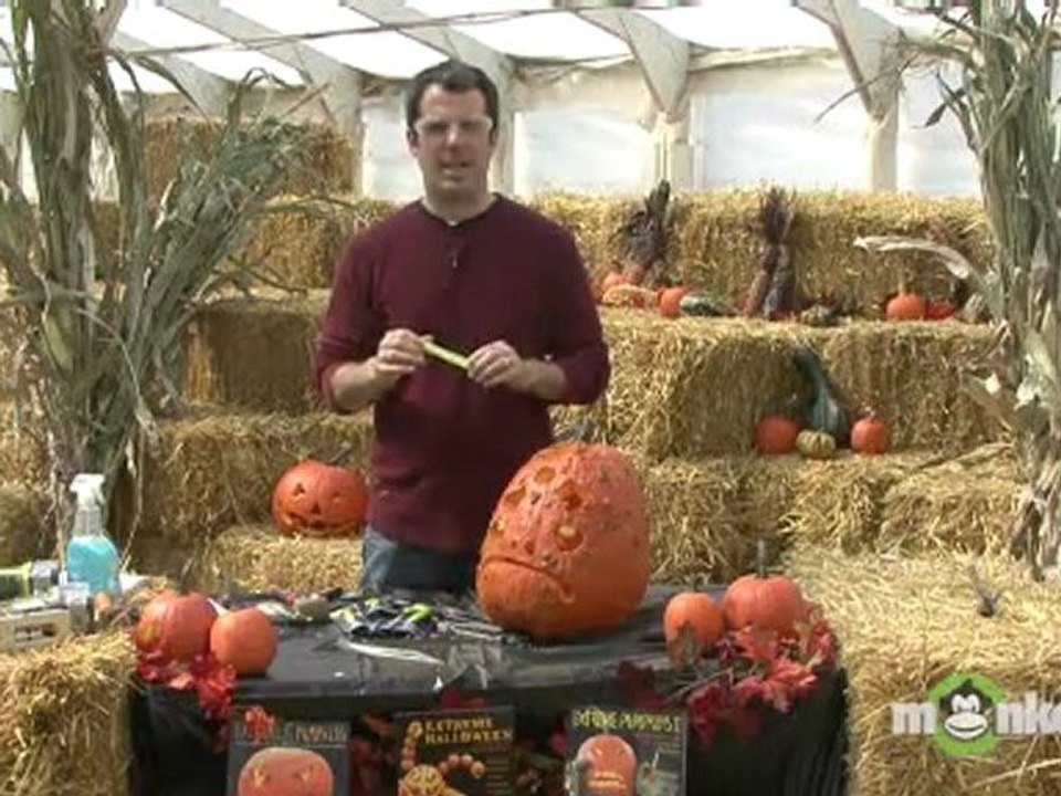 Adding Glow Sticks to the Pumpkin