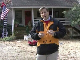 Outdoor Holiday Decorations - Laying out Power Cords