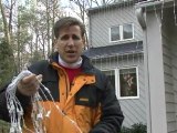 Outdoor Holiday Decorations - Roof Lighting Using Icicles