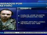 Información de los 10 liberados por las FARC