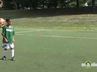 Soccer Drills for Kids - First Touch with the Laces