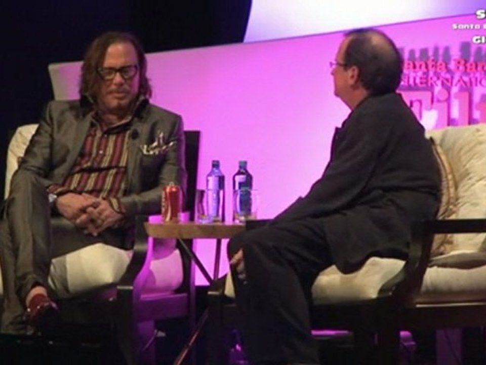 Mickey Rourke Celebrity Famous Celeb Interview Santa Barbara SBIFF