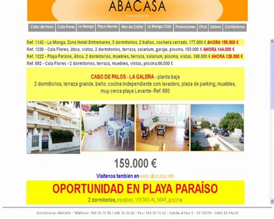 Venta de Viviendas en Cabo de Palos