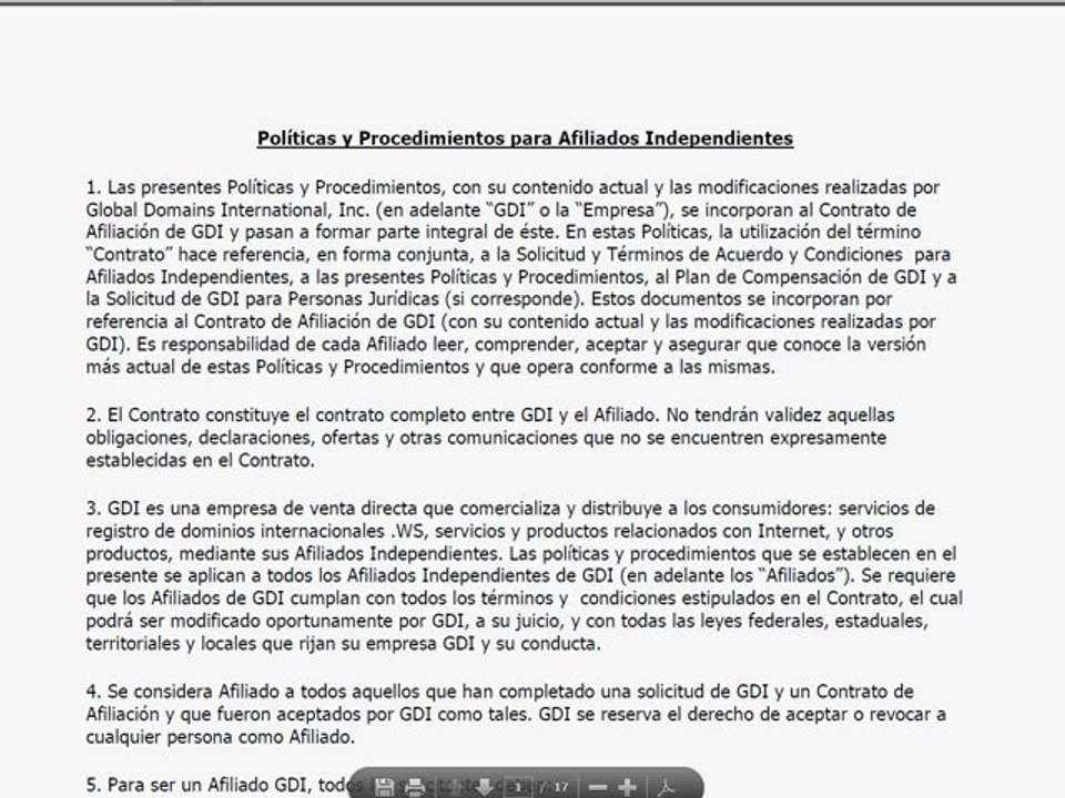 negocio por internet desde casa documentos legales con GDI Global domains International