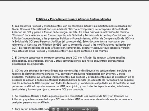 negocio por internet desde casa documentos legales con GDI Global domains International