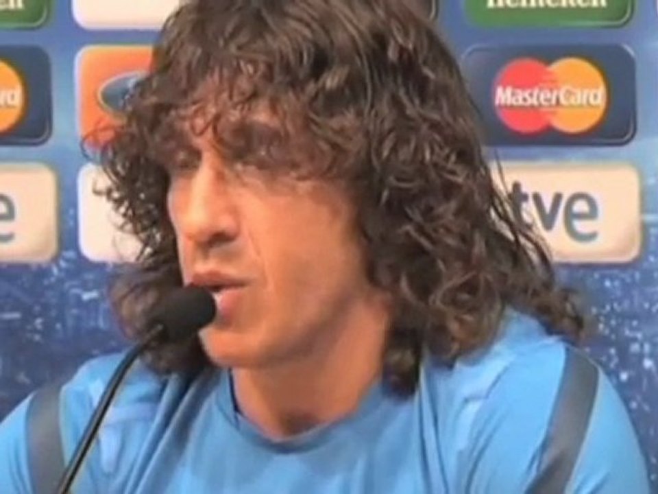 Deportes / Fútbol; Barcelona, Puyol: "El partido de mañana es una final"