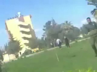 فري برس حلب الجامعة مظاهرة السكن الجامعي 2 4 2012