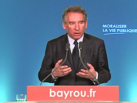 François Bayrou, conférence de presse - Projet de référendum sur la moralisation de la vie publique - 030412