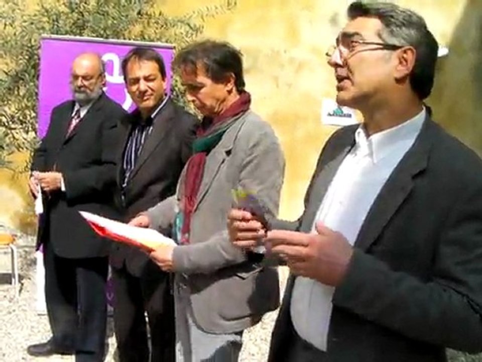 Patrick Battesti et "Les Rêveries", le spectacle donné au Bel Image à Valence lors du tricentenaire Rousseau