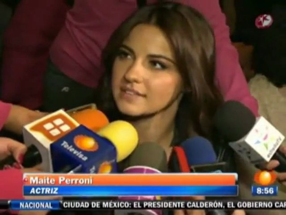 Maite Perroni defiende a su novio Mane de la Parra (1N)