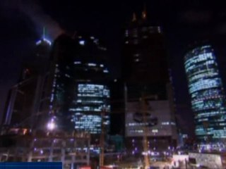 Arde, en Moscú, el edificio más alto de Europa, aún en construcción