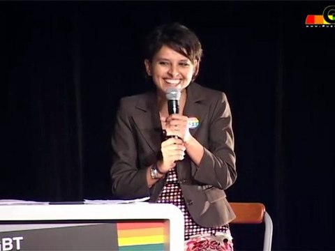 Meeting pour l'égalité : Najat Vallaud-Belkacem, PS - 31 mars 2012 aux Folies Bergères
