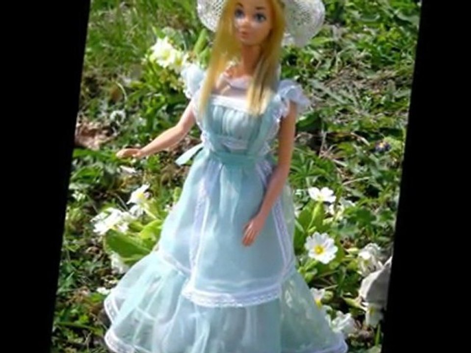 viens sur ma blanete barbie 1976