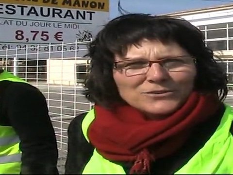 Législatives 2012 5ème circonscription du Gard, Geneviève Blanc participe à la chaine humaine