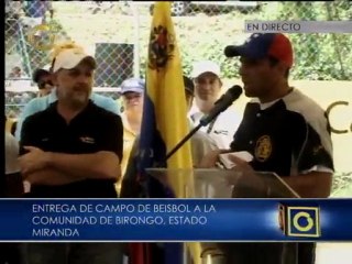 Capriles: "Con cultura, educación y deporte vamos a erradicar la violencia"