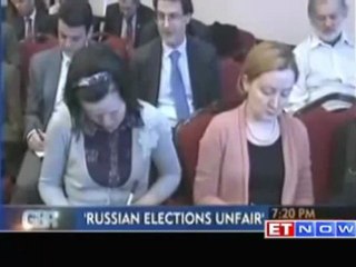 International monitors call Russia prez polls as unfair