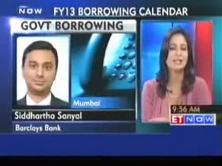 Barclays Bank on FY 13 borrowing calendar