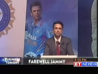 BCCI felicitates Rahul Dravid for his contribution