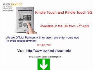 Pre-Order Kindle Touch UK