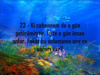 İnsanoğluna Uyarı - Fecr Suresi